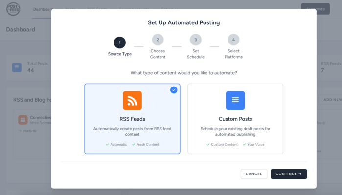 Social Media Auto Poster and Scheduler Dashboard